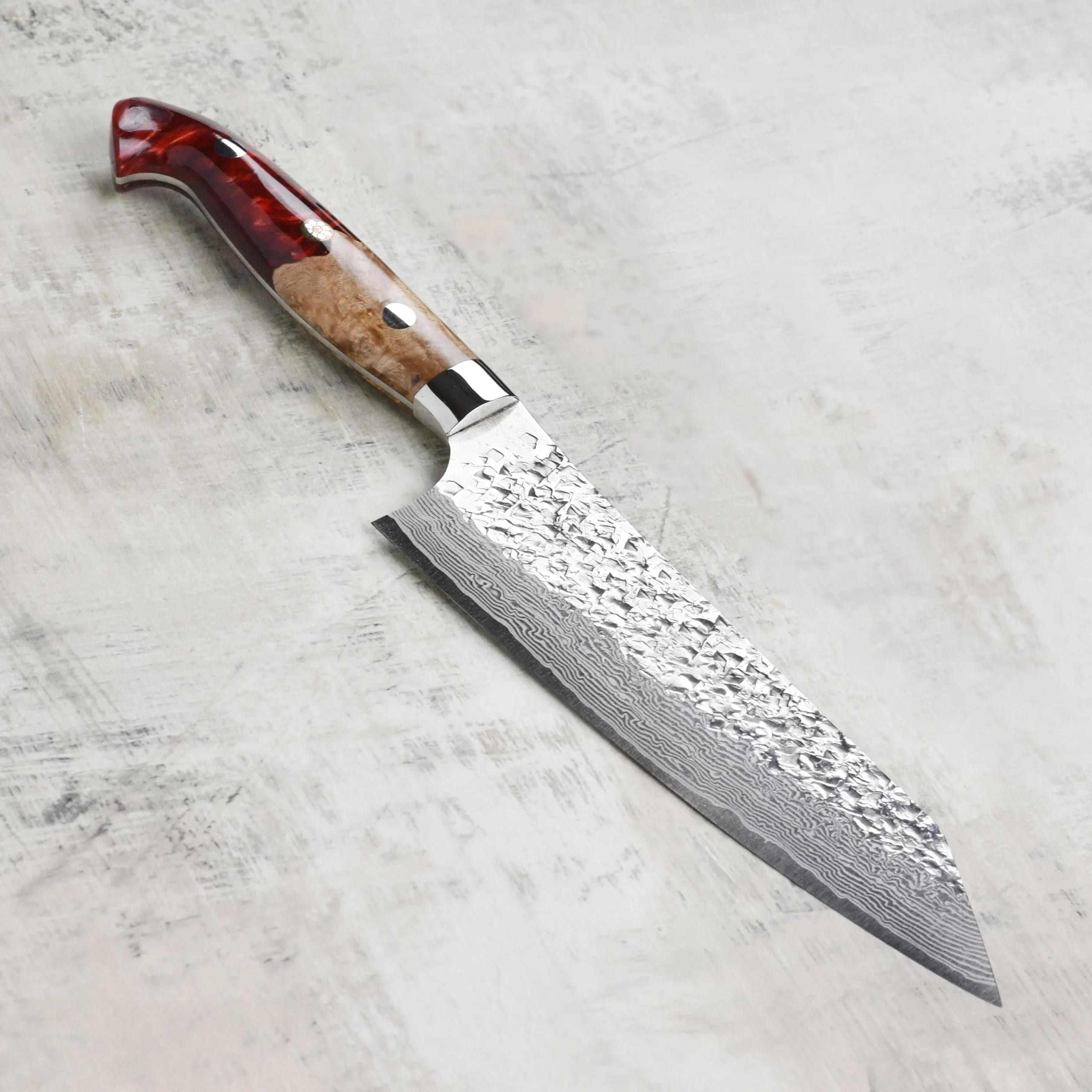 Kurosaki Shizuku Forged SG2 Damascus 6.7" Bunka with Saya