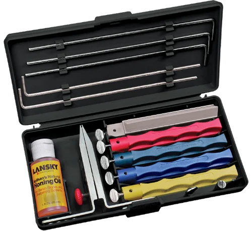 Lansky LKCPR Professional - 5 Hone Kit - Includes: Medium Serrated Hone, Coarse Hone, Medium Hone, Fine Hone & Ultra-Fine Hone