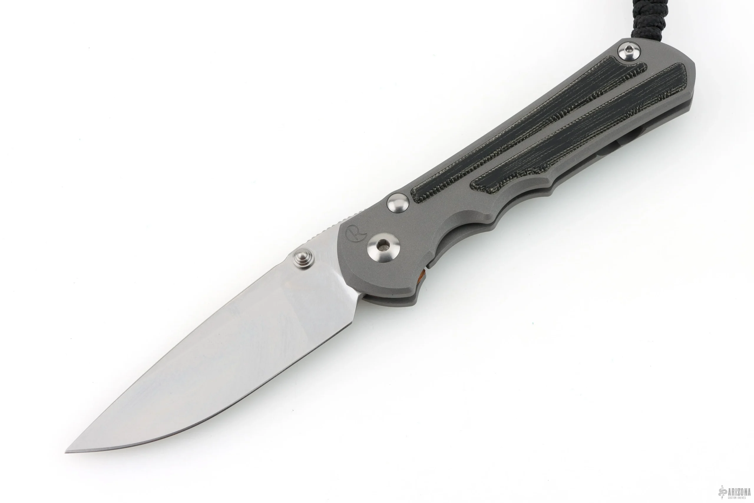 Large Inkosi - Black Canvas Micarta