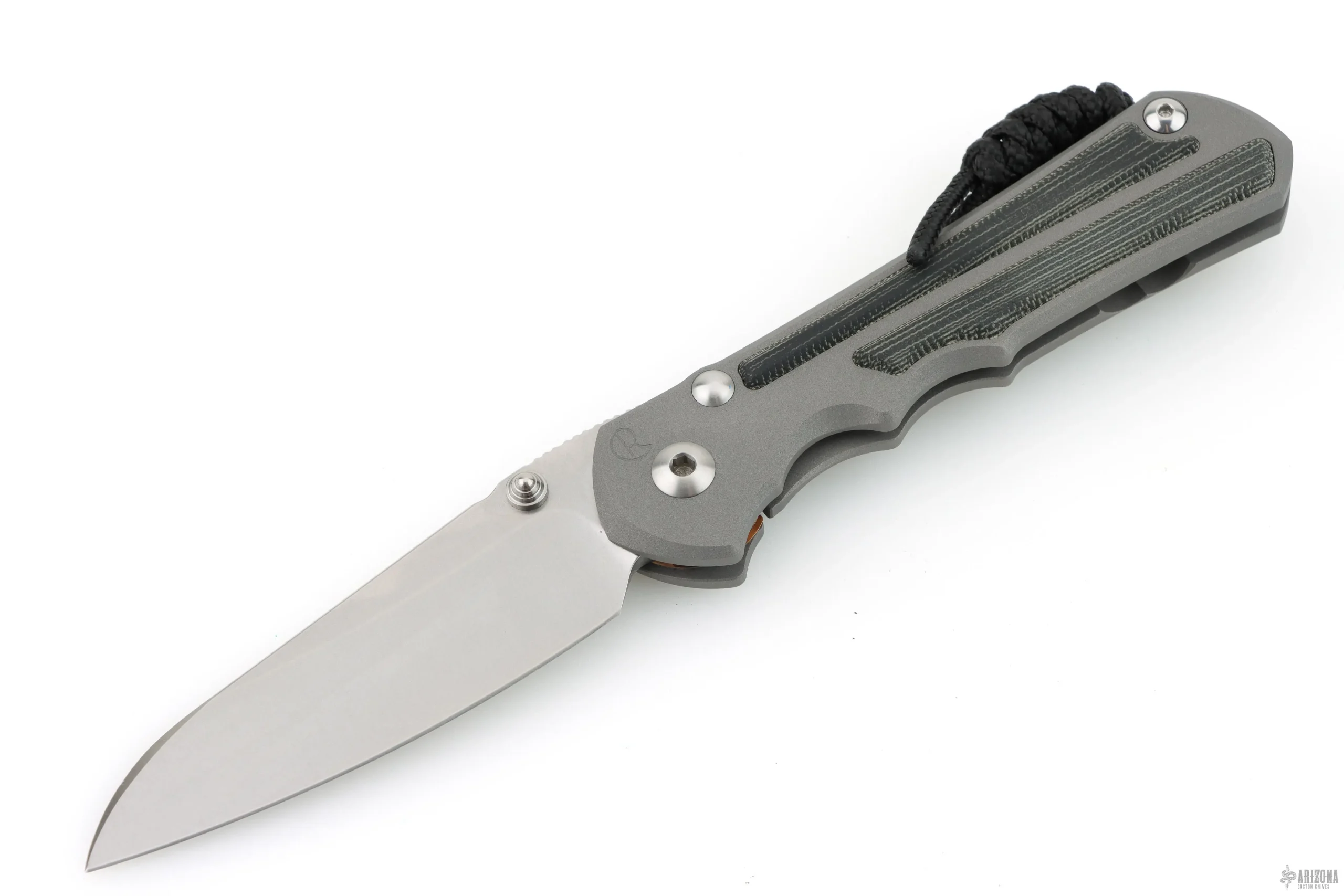 Large Inkosi Insingo - Black Canvas Micarta