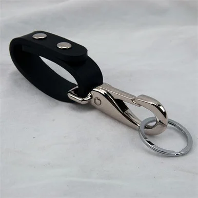 Leather Belt Loop Key Holder Heavy Duty - Double Rivet