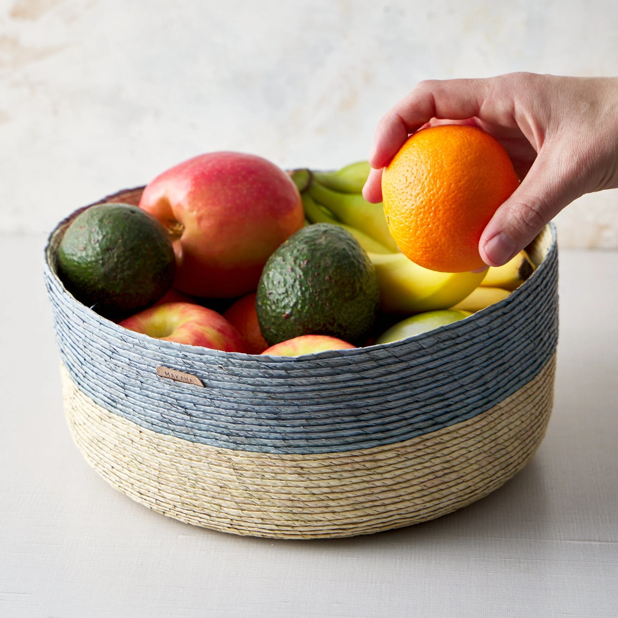 Makaua Large Palm Round Basket