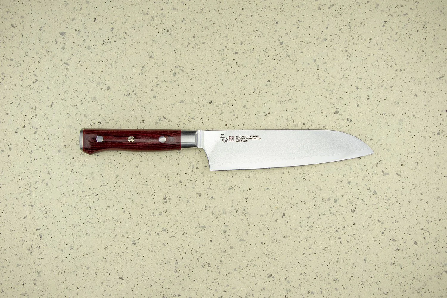 Mcusta Zanmai Classic Pro Damascus Flame Santoku 180mm