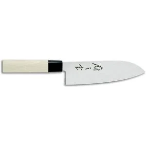 Mercer Asian Knives Collection - 7" Santoku Knife - Granton Edge