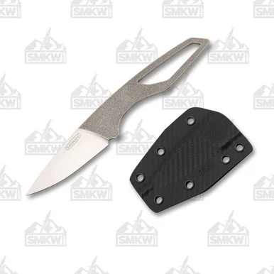 Mikov Knives List Fixed Blade Knife 2.75in Stonewash Drop Point MVLIST