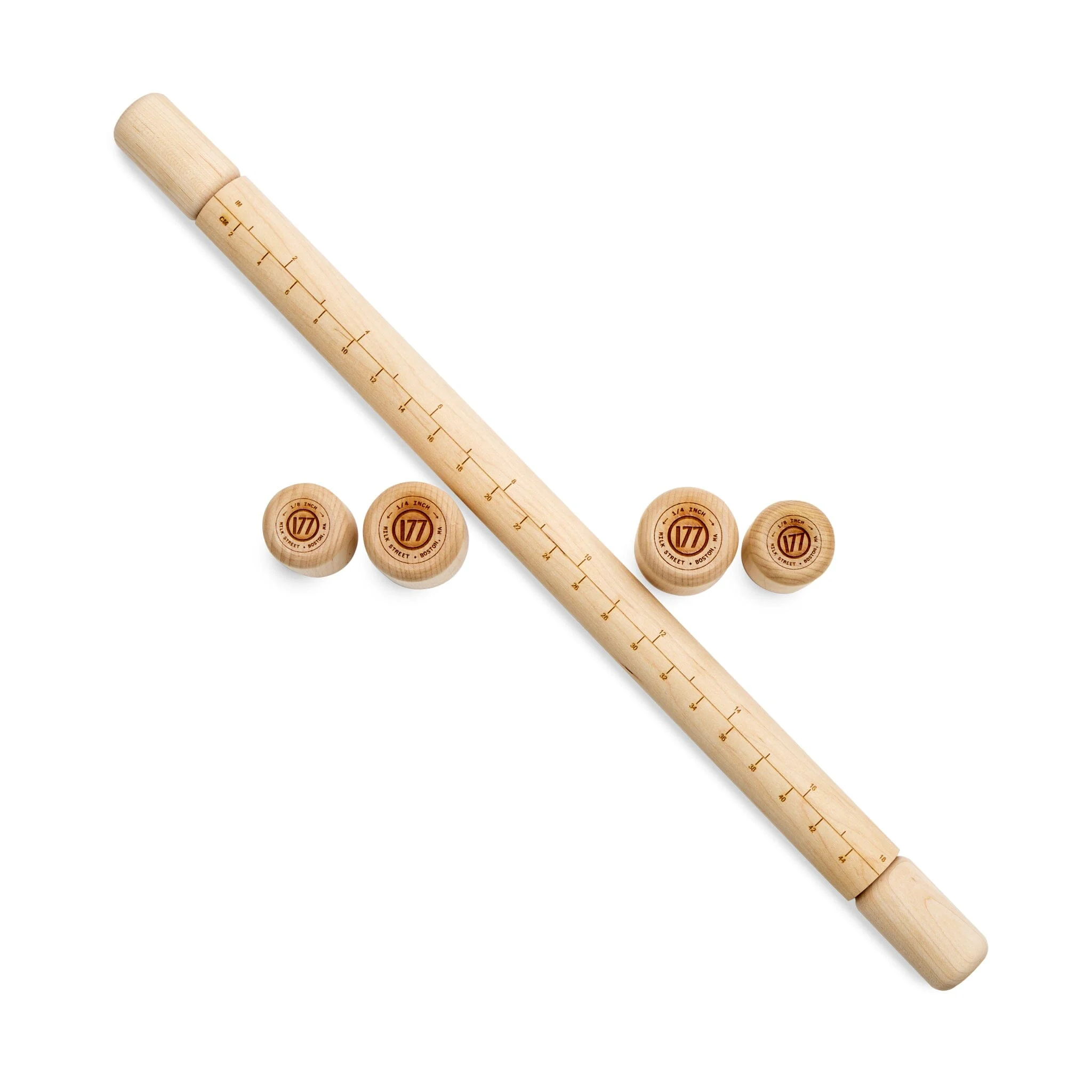Milk Street Adjustable Maple Wood Rolling Pin