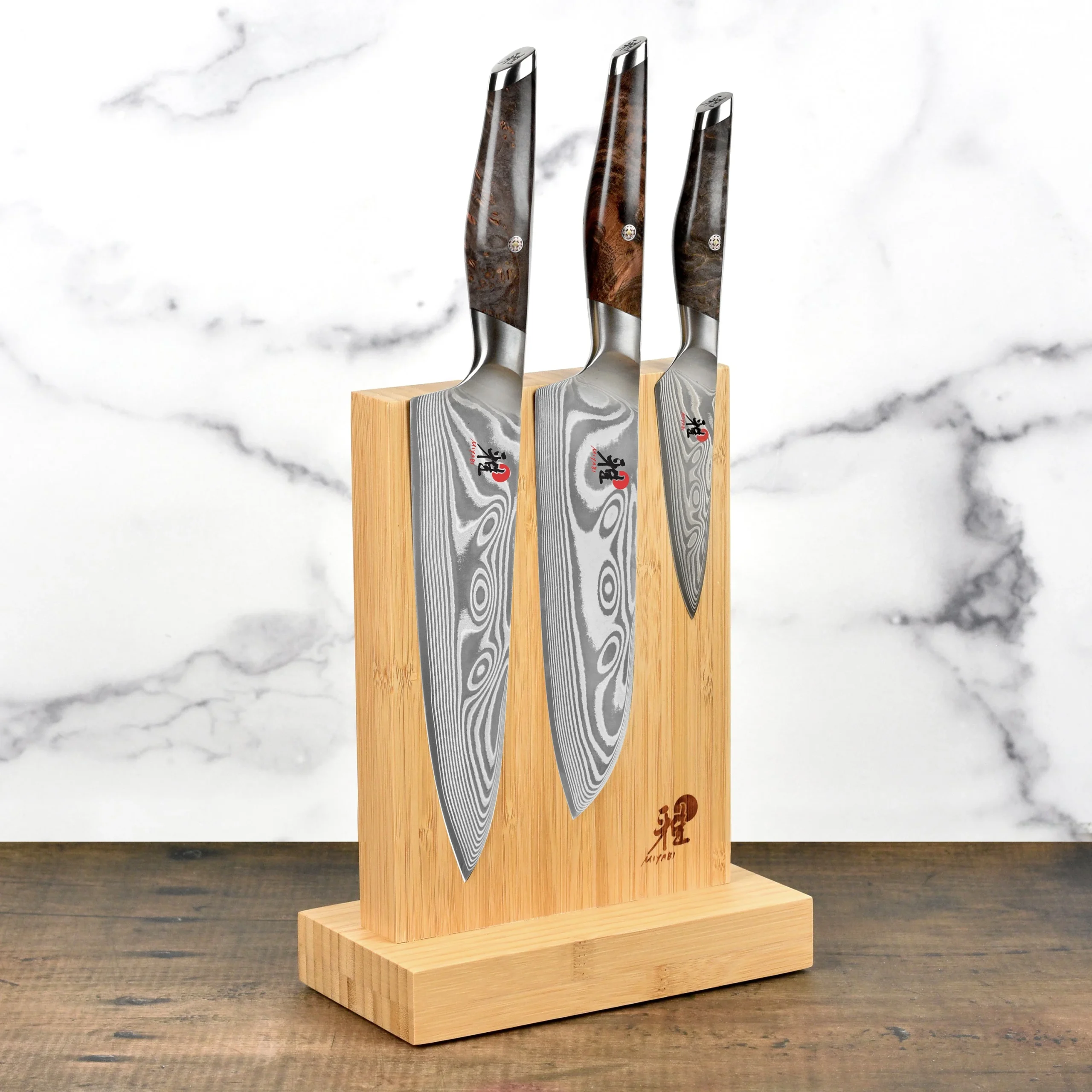 Miyabi Iki 4 Piece Magnetic Knife Stand Set