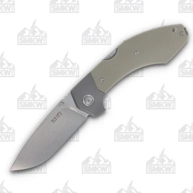 MKM Knives Rumici Hero Lockback Folding Knife Tan G10 3.75in Drop Point MKHRGTTN