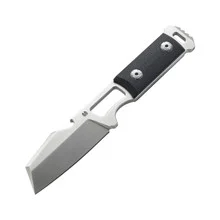 Molsect NOIZ Fixed Blade Knife Black G10 Handle 14C28N Sheepsfoot Point Plain Edge Satin Finish M101B