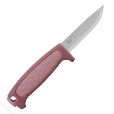 Mora Kniv Risberg (S) Fixed Blade Knife 3.5" 12C27 Stainless Scandi Grind Plum 14720