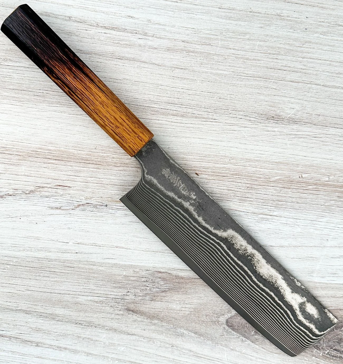 Nigara SG2 Damascus Nakiri 180mm