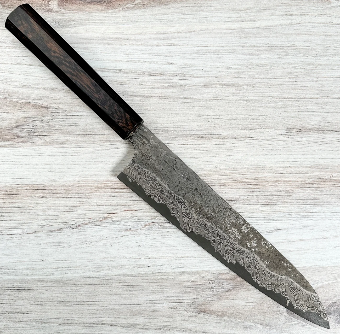 Nigara Silver 3 Damascus Gyuto 240mm