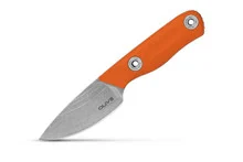 Olive Knives Venari Fixed Blade Knife Orange G10 Handle Elmax Drop Point Plain Edge Stonewash Finish