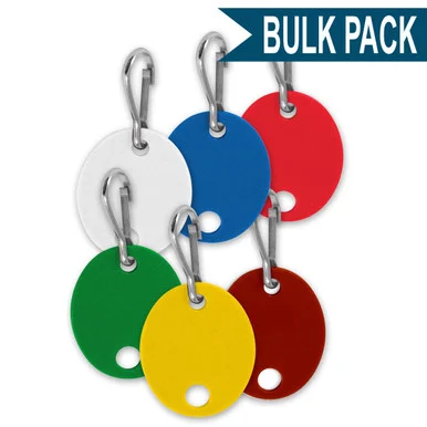 Oval Key Cabinet Tag Bulk Pack of 20