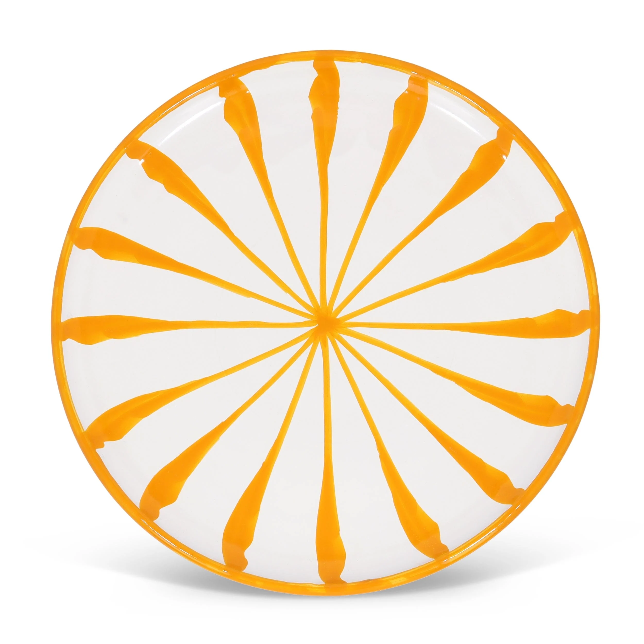 Pomelo Casa Platter with Candy Cane Stripes – Yellow