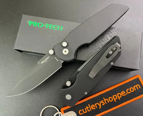 Pro-Tech INTEGRITY Thumb Stud Manual Folder - 3.5" Black DLC Finish CPM-S35VN Blade - FDE Anodized Aluminum Handle INT103-FDE