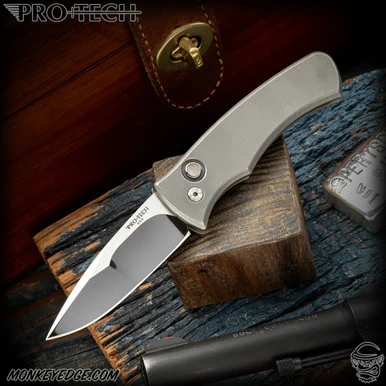 Pro-Tech Knives Custom: Duke 2 - Two Tone/Tumbled