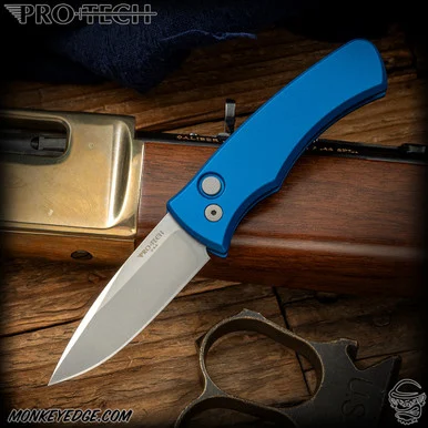 Pro-Tech Knives: Duke 2 - Stonewashed/Blue