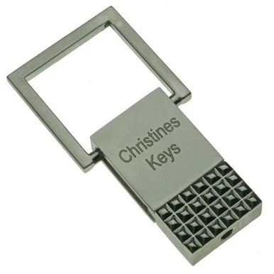 Pull Top Keychain with Grid - PERSONALIZED