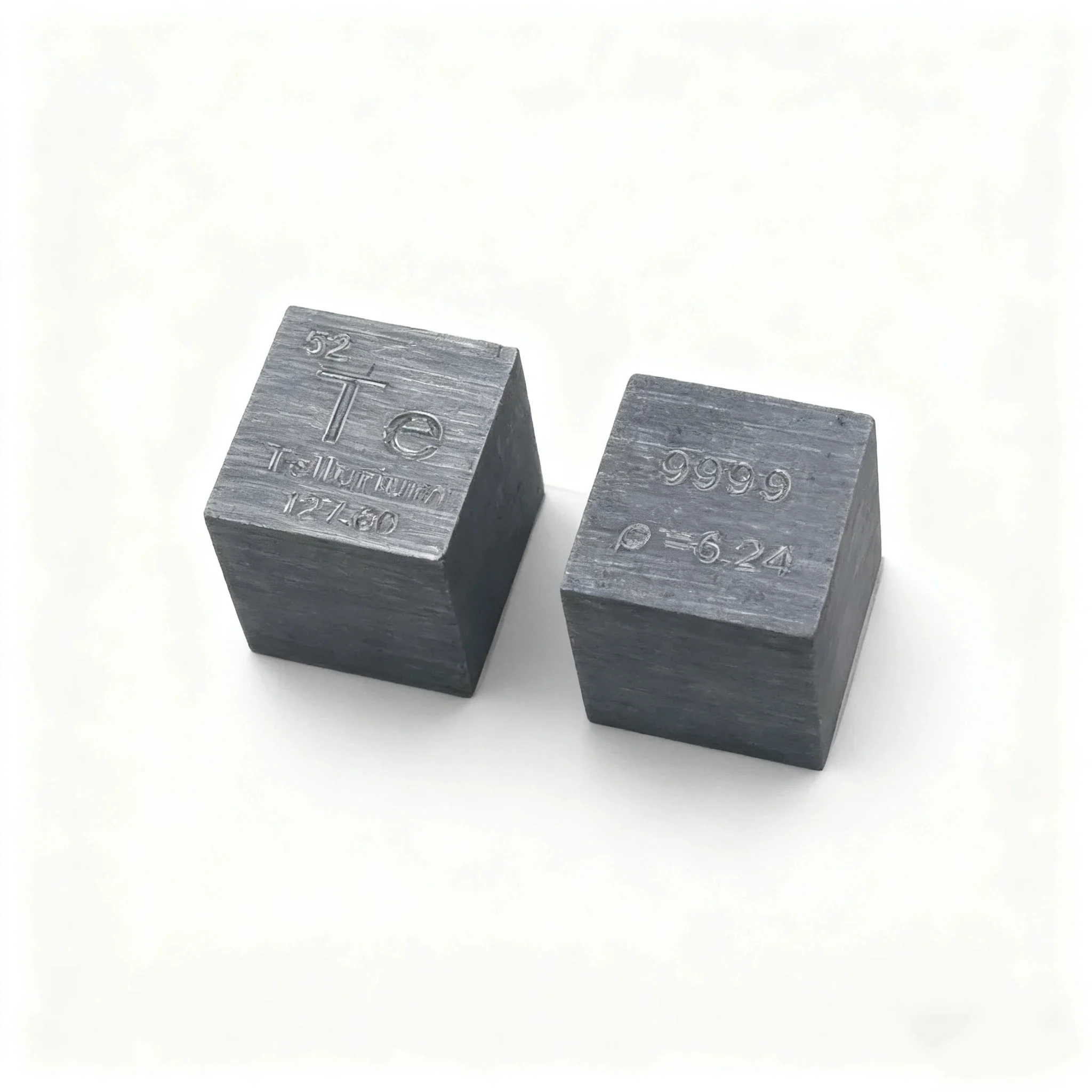 Pure Tellurium Metal Cube