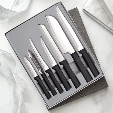 Rada Cutlery The Starter Gift Set 7PC Black Resin (Stainless Steel) G238