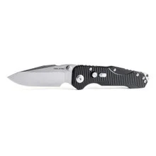 Real Steel Evolution Ironclad Folding Knife Silver G10 Handle D2 Drop Point Plain Edge Stonewash Finish 7911SB