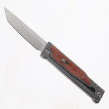 Reate OG EXO Knife Titanium w/ Orange Micarta Tanto Elmax Blade