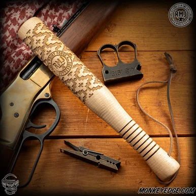 RMJ Tactical: Gold Point Loaded Barkeep Stick - Natural Basket Weave
