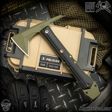 RMJ Tactical Tomahawk: Dvalinn - Sniper Green Monkey Edge FRAG Pattern