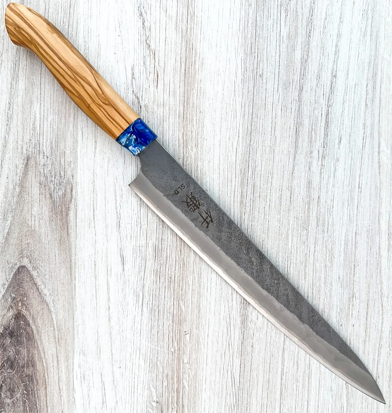 Sentan SLD Nashiji Sujihiki 240mm Blue