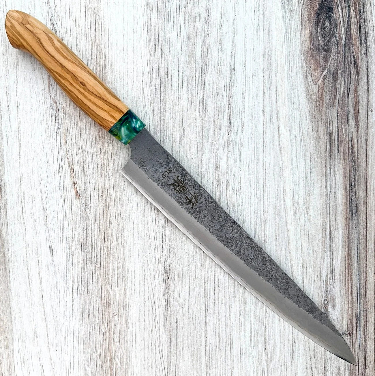 Sentan SLD Nashiji Sujihiki 240mm Green