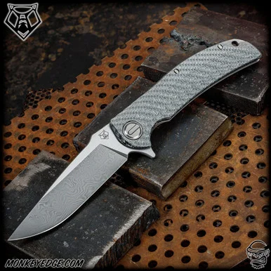 Shirogorov Knives: RJ Martin Arctic Overkill - Damascus/Alutex