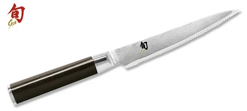 Shun Classic DM0722 - Serrated Utility Knife - 6.0" Blade