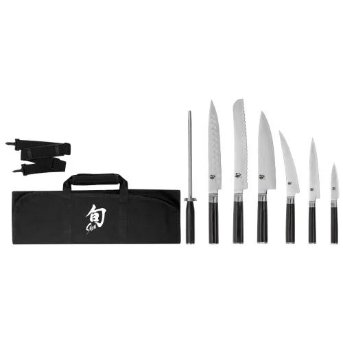 Shun Classic DMS0899 8 Piece Student Set w/Knife Roll