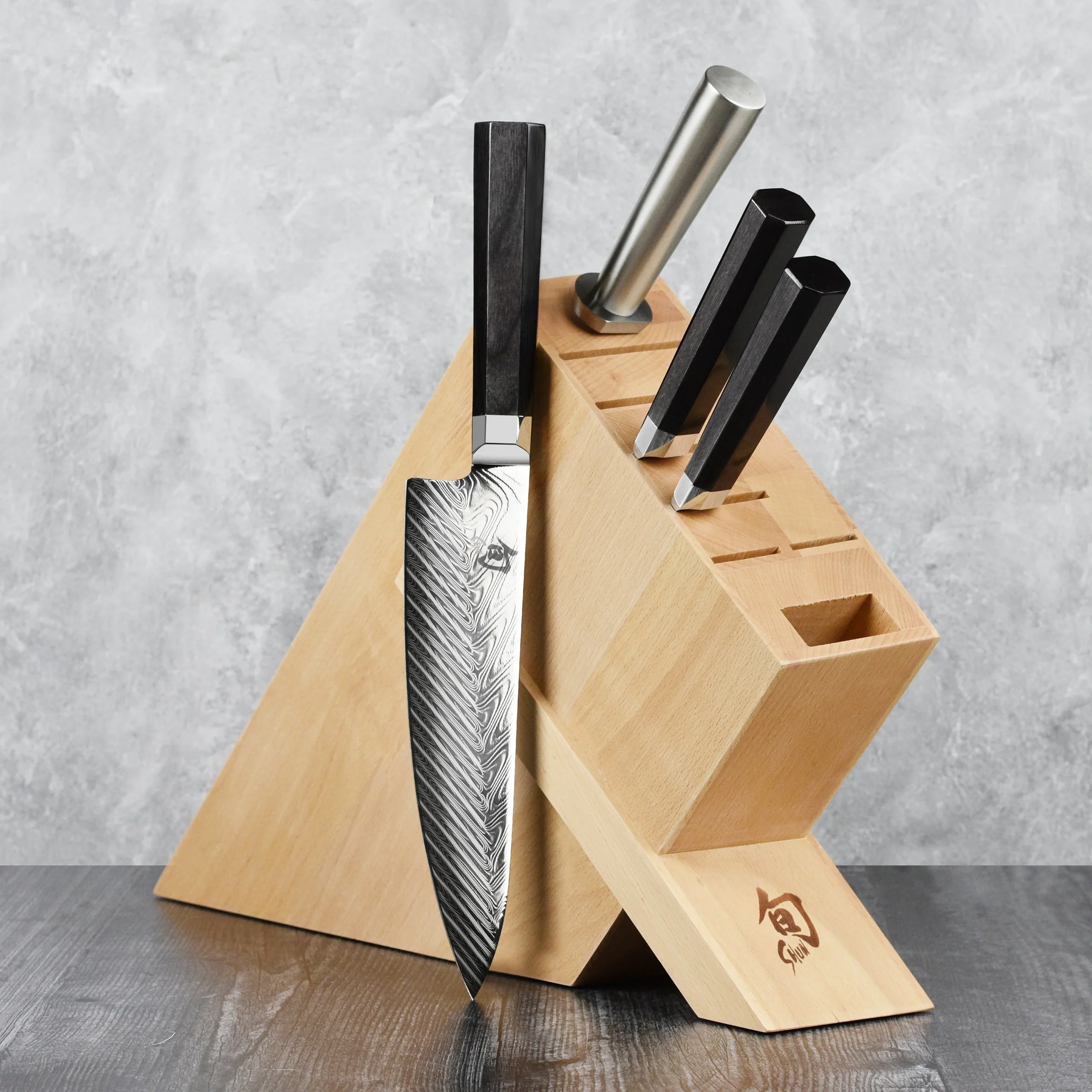Shun Dual Core 5 Piece Knife Block Set