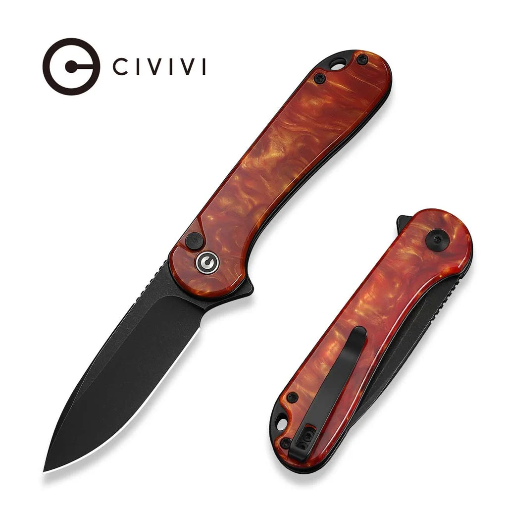 Smoky Mountain Knife Works Exclusives SKU - CIVIVI Button Lock Elementum II Flipper Knife C18062P-11