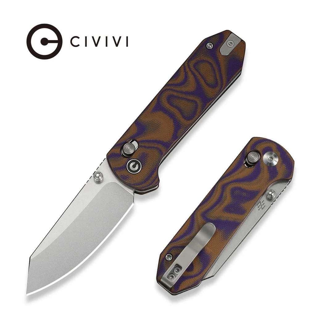 Smoky Mountain Knife Works Exclusives SKU - CIVIVI Yonder Thumb Stud & Crossbar Lock Knife C23073-3