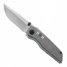 Spearhead Knives Mini Crimson Fox Folding Knife Ttanium Handle Satin M390 Blade