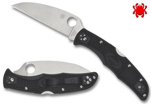 Spyderco C10FPWCBK Endura 4 Wharncliffe - 3.78" Plain Edge VG-10 Blade - Black FRN Handle