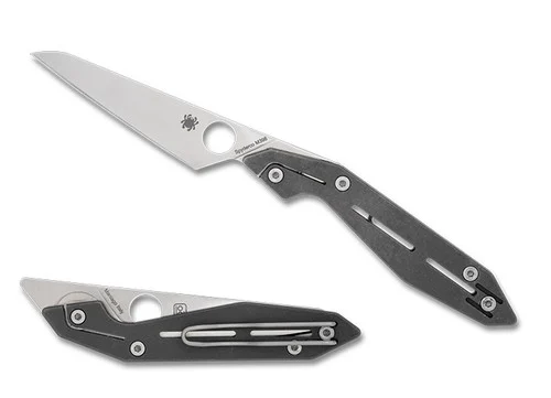 Spyderco C270TIP NAND SlipJoint - 3.19" M398 Plain Edge Blade - Titanium Slipit Handle