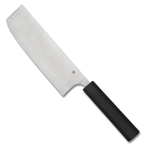 Spyderco K17PBK Minarai Series Nakiri - 7.26" CTS-BD1N Blade - Black Polypropylene Handle