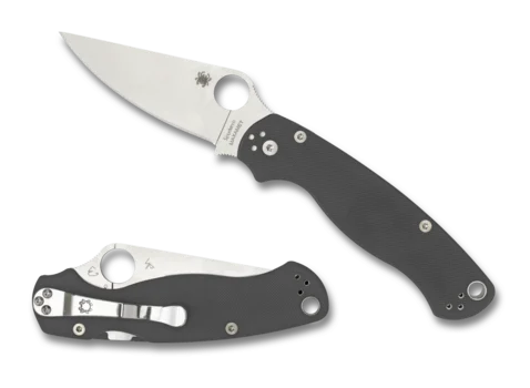 Spyderco Para Military 2 Gray G10 Maxamet (C81GPDGY2)