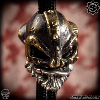 Starlingear Bead: Barbarian Monkey w/Battle Damage - Silver/Brass