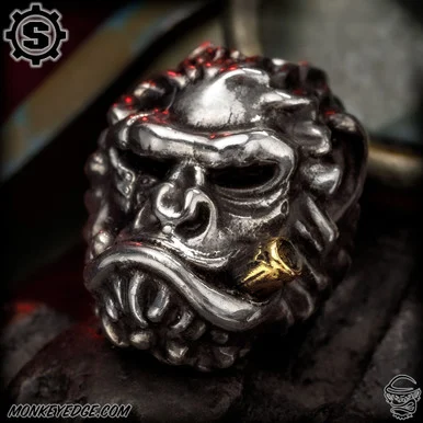 Starlingear Bead: The Boss Chimp - Silver/Brass
