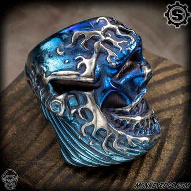 Starlingear Ring: Kanagawa Wave Stealth Puncher - Titanium Blue - 11