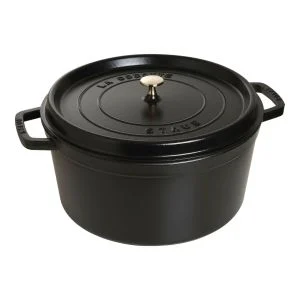 Staub 13.25 Qt. Round Dutch Oven | Matte Black