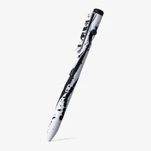 Tactile Turn Pen Abstract Standard Black Splatter Over White10-BA1-SEA-ABS
