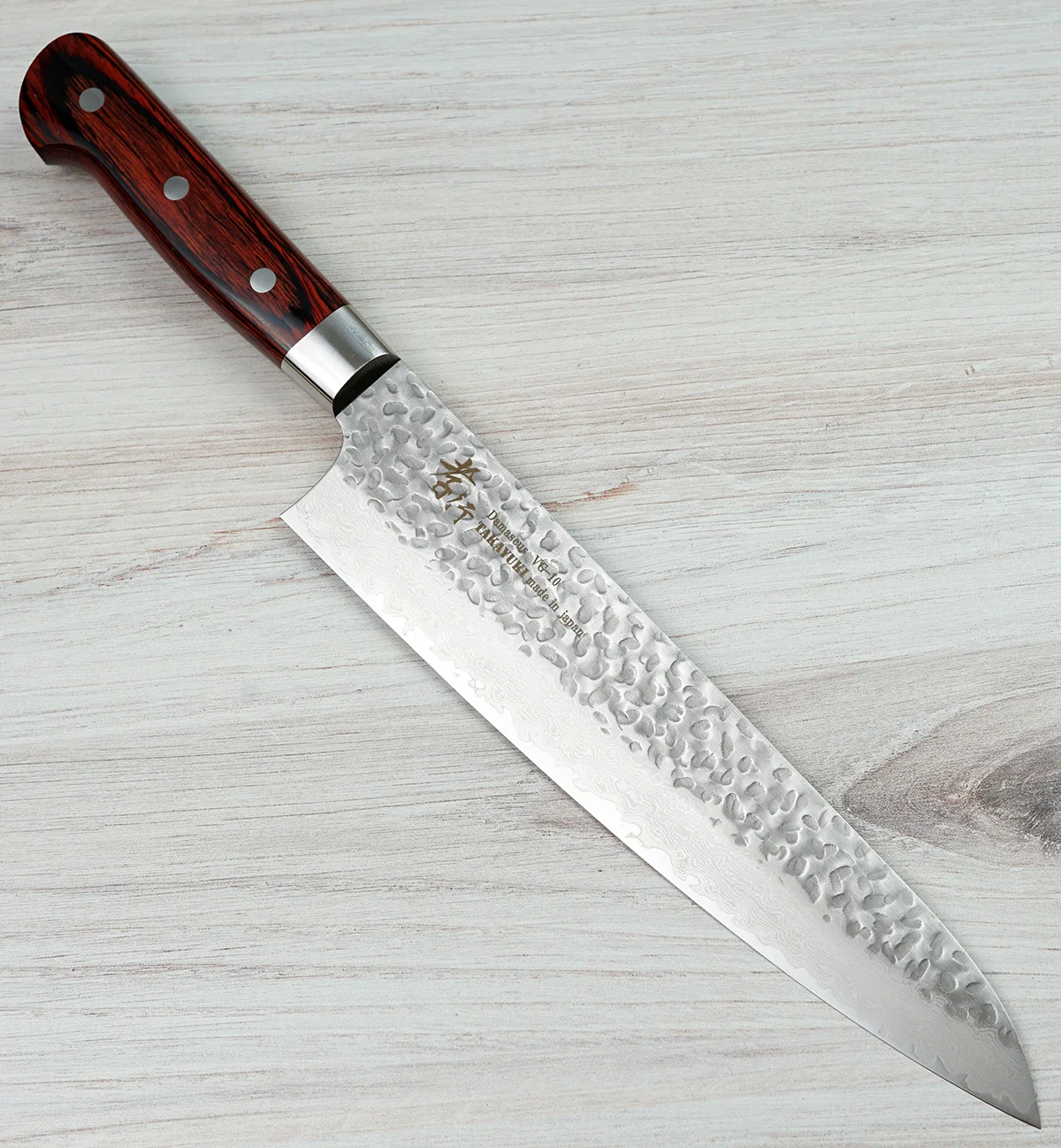 Takayuki VG-10 Hammered Damascus Gyuto 240mm