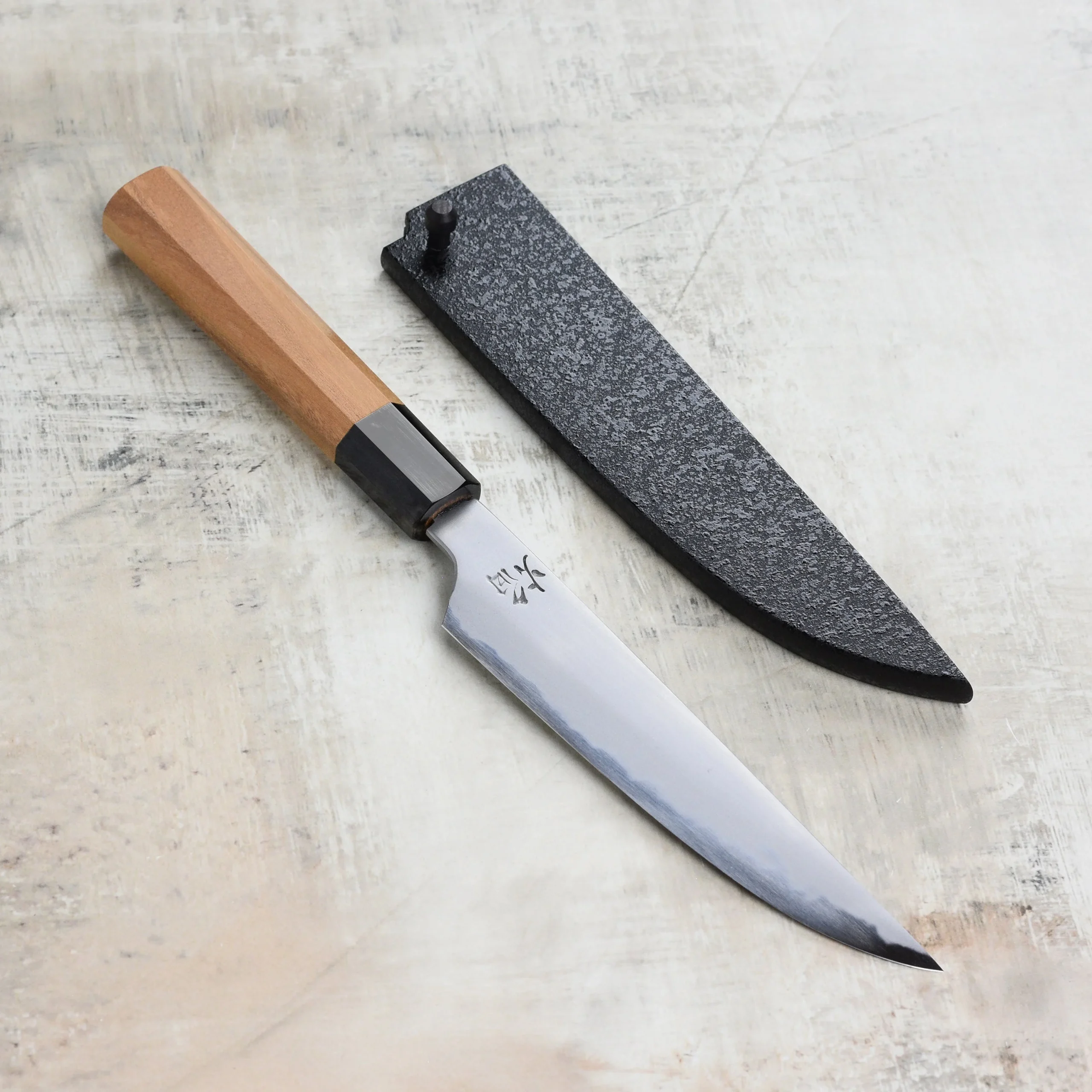Takayuki x Itsuo Doi Homura Aogami #2 5.9" Petty with Saya