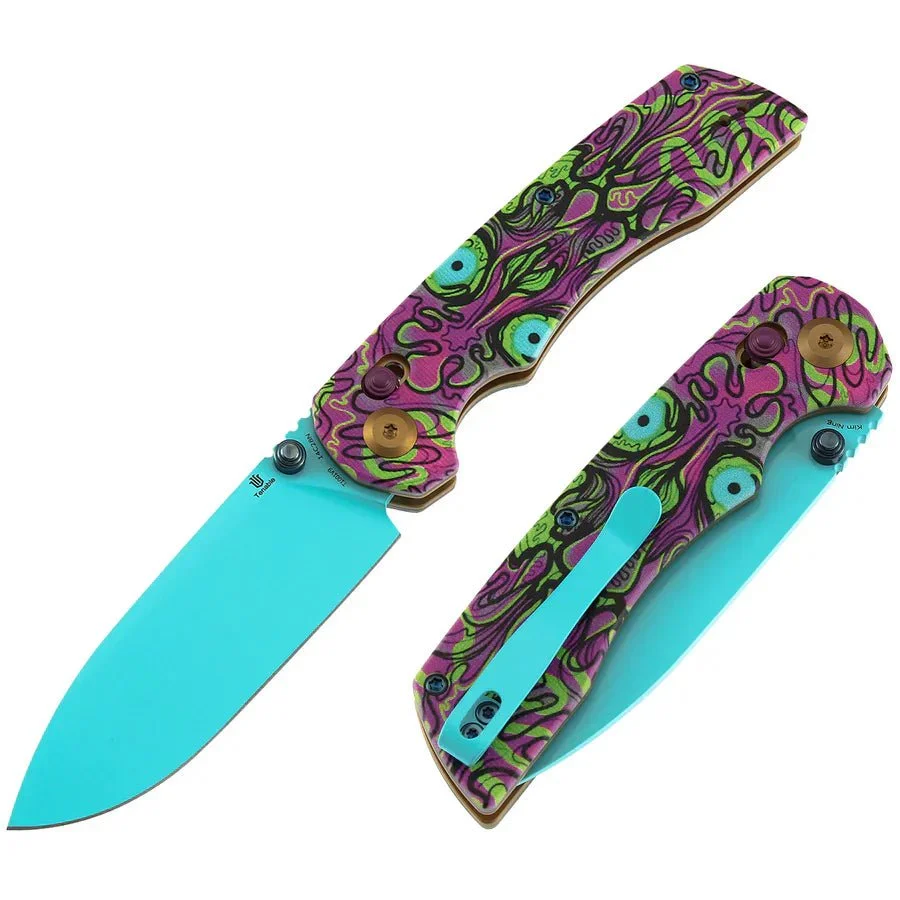 Tenable Kryo Cross-Bar Lock Folding Knife – 3.58″ 14C28N Blade, Undead Print